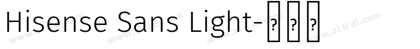 Hisense Sans Light字体转换 Hisense Sans Light字体转换